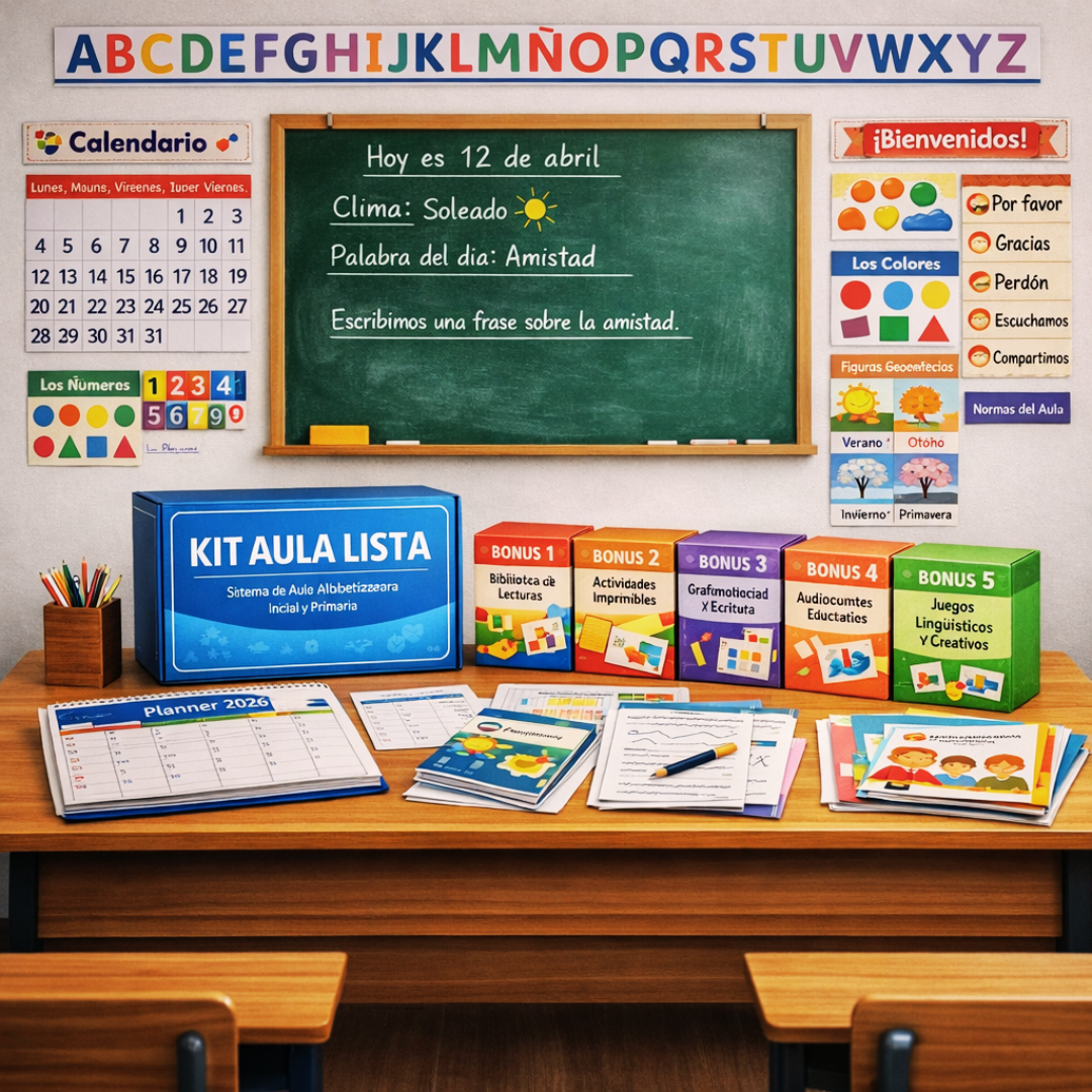 🔥 KIT AULA LISTA: Ambientación Pedagógica Completa + Actividades + 5 Bonus EXTRA